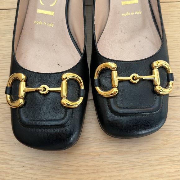 Gucci Black Leather Horsebit Ballet Flat (SIZE: EUR 37.5 / US 7.5) - Picture 6 of 7